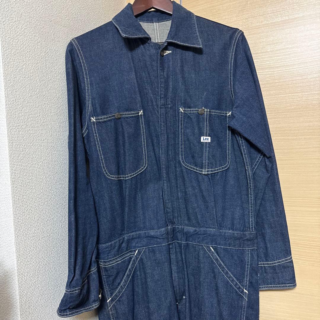 【ほぼ美品】Lee ダークデニム オーバーオール Sサイズ