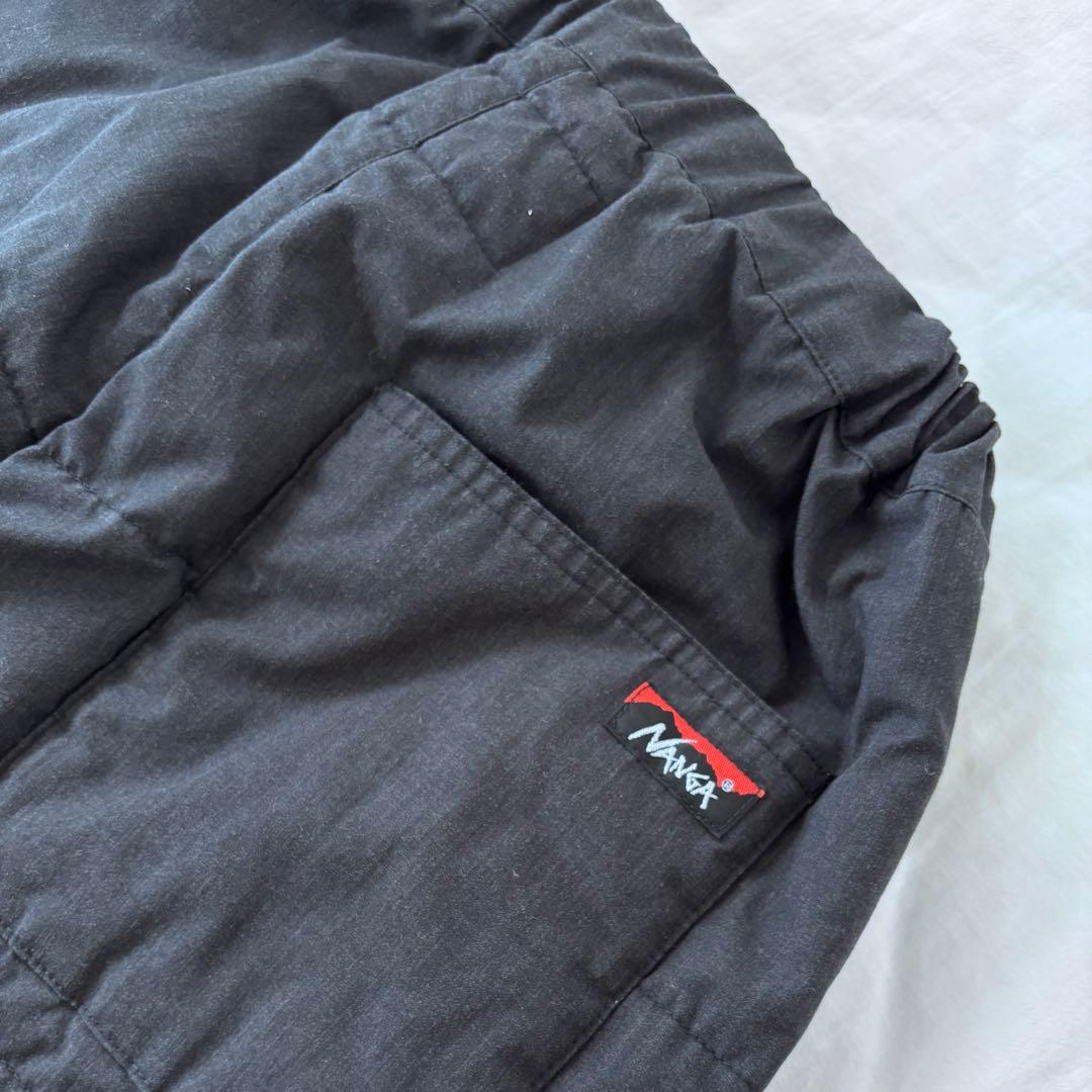 美品！NANGA ナンガ　焚火ダウンパンツ　HINOC 黒