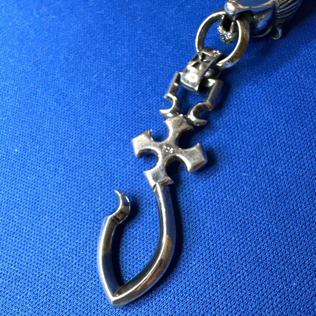 ウォレットチェーン シルバー 925 ガボールタイプ ライオンヘッド