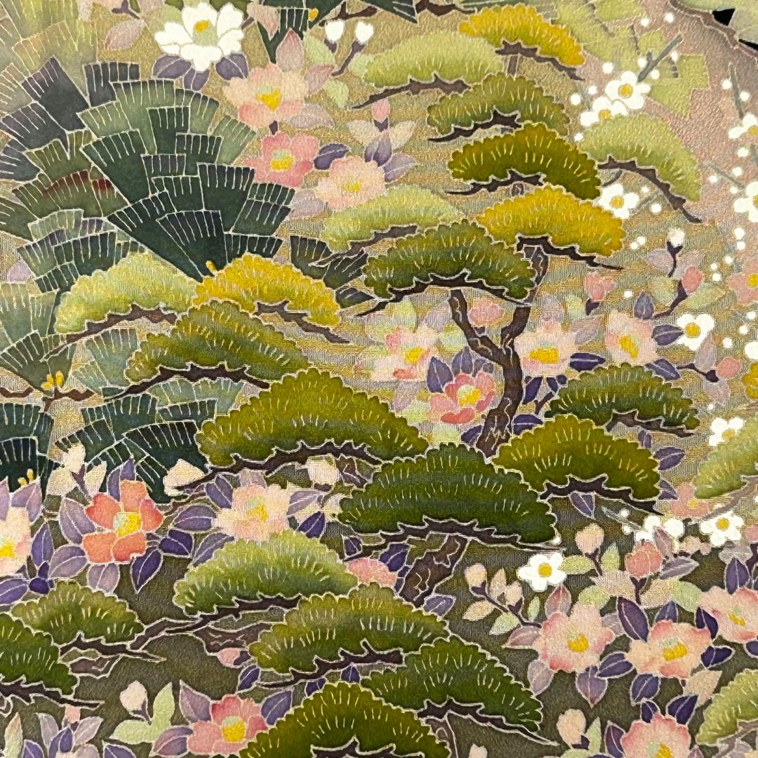 【625】加賀友禅作家「北田弓子」落款入り 黒留袖