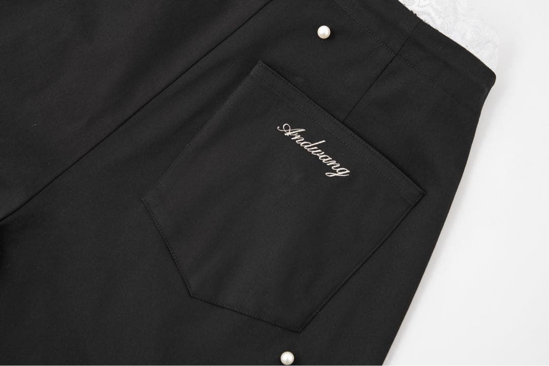 ANDWANG Pearl dot nylon pants パール パンツ