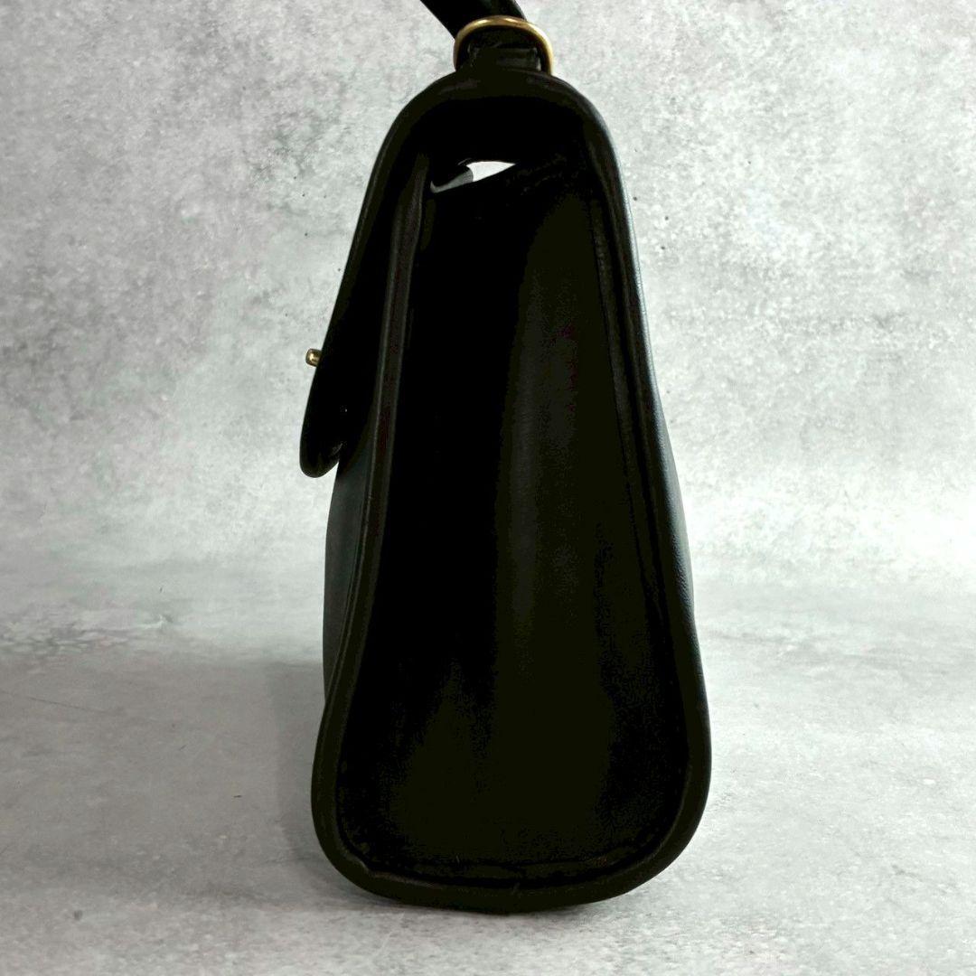 極美品 オールドコーチ レジナ 2way ショルダーバッグ ターンロック 黒
