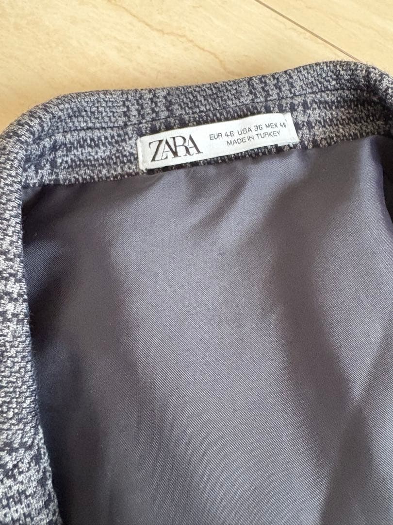 ZARA チェック柄 秋冬　スーツ