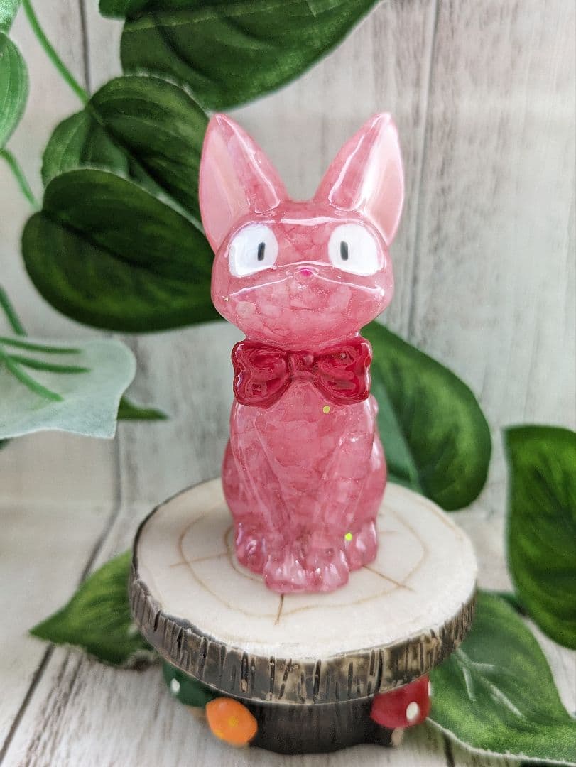 【桃】葉っぱ付き！ローズクォーツのかばちゃん形オルゴナイト☆他９点