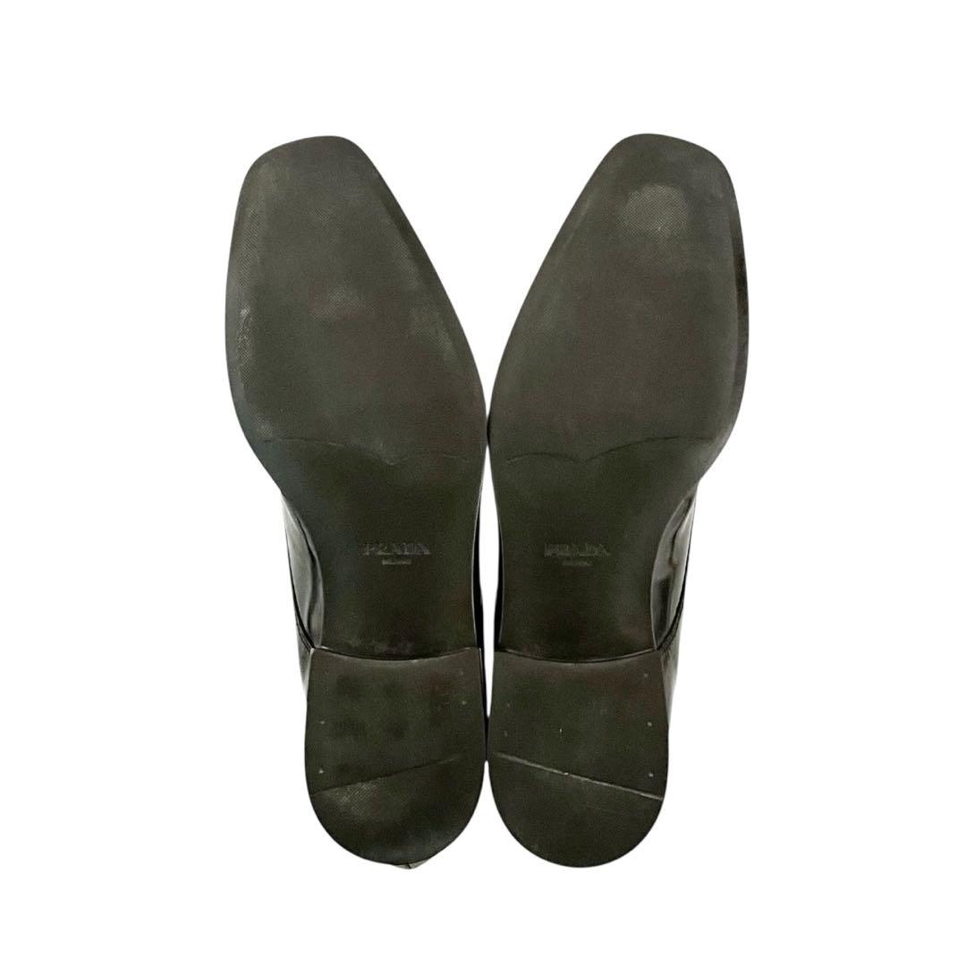 【美品】◾️PRADA◾️ドレスシューズ◾️プレーントゥ◾️ブランドロゴ◾️ブラック