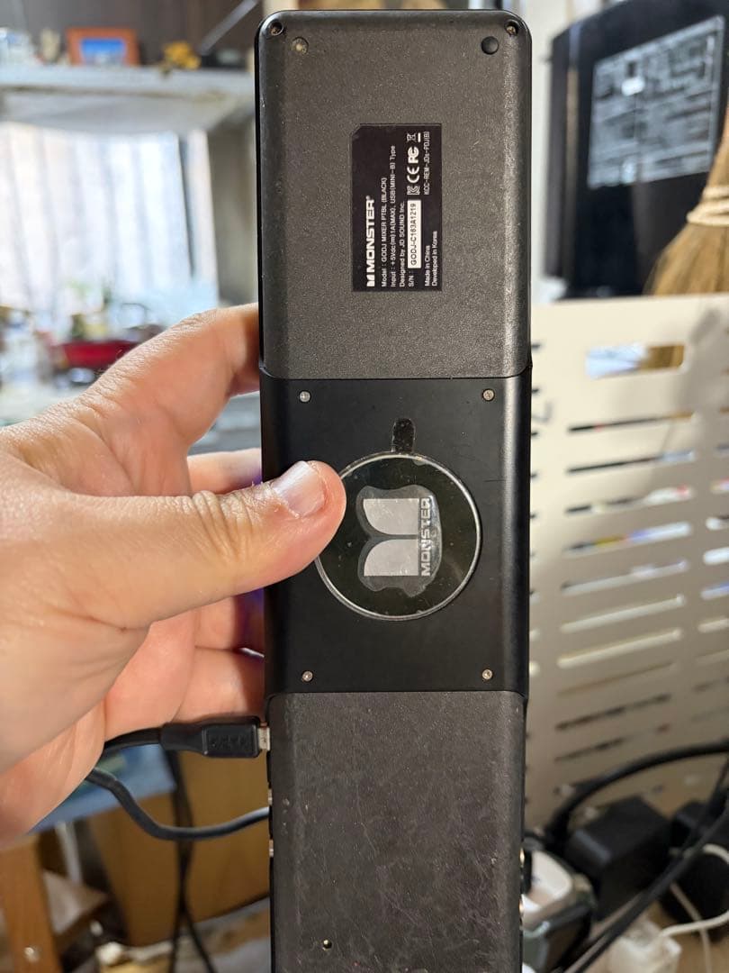 MONSTER ポータブルDJシステム　GODJ 黒　動作確認済ジャンク扱いで