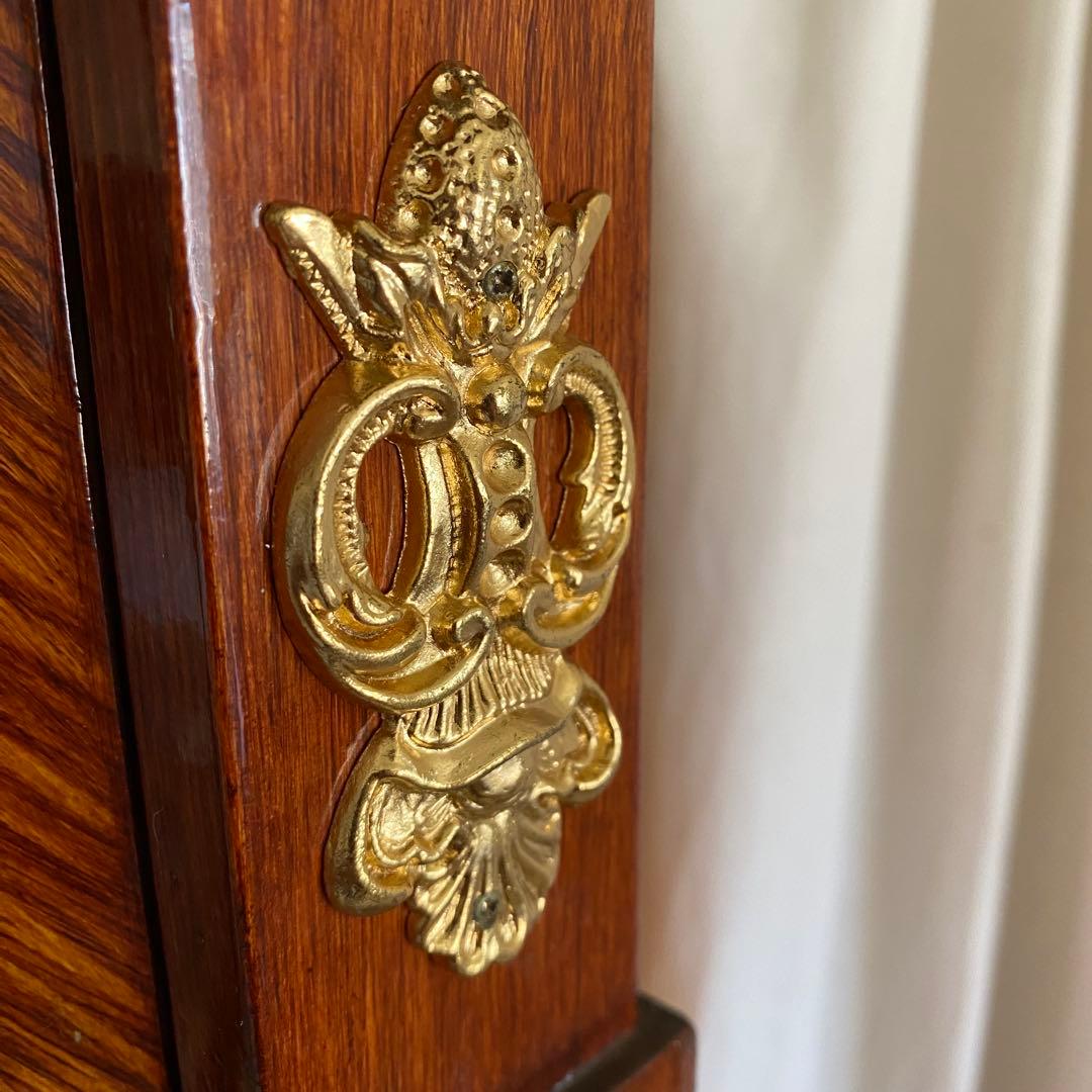 フランス製　北欧　アンティーク　チェスト　ヨーロピアン　ロココ　象嵌　象嵌細工