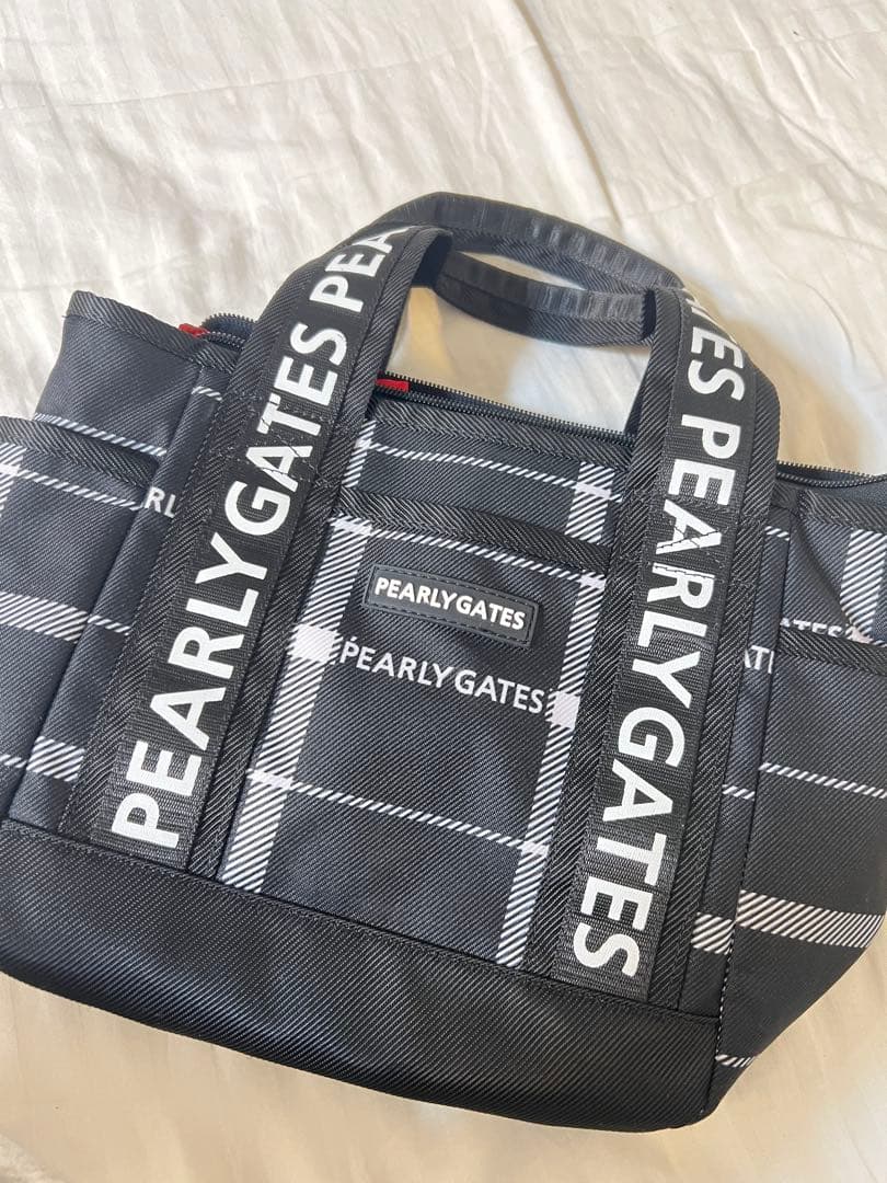 パーリーゲイツ　カートバッグ　チェック柄　ロゴ柄　定番型