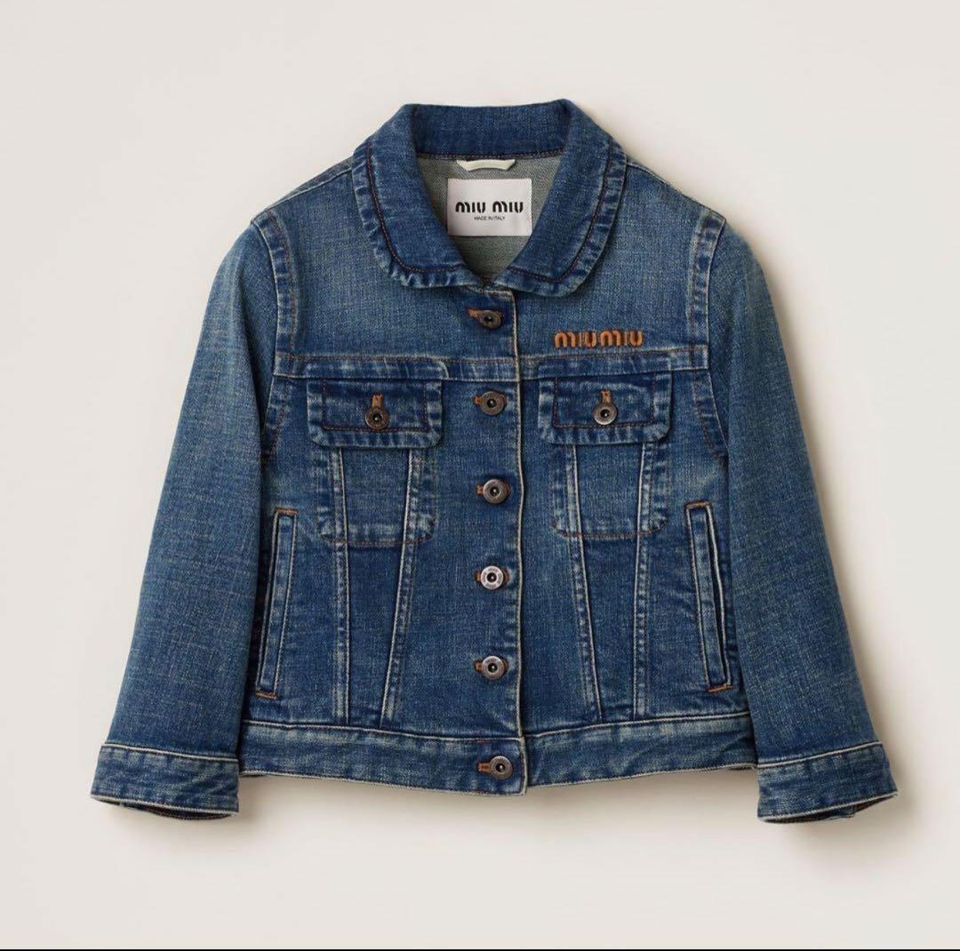 【新品・未使用】MIU MIU／ミュウミュウ　デニムジャケット　サイズ42
