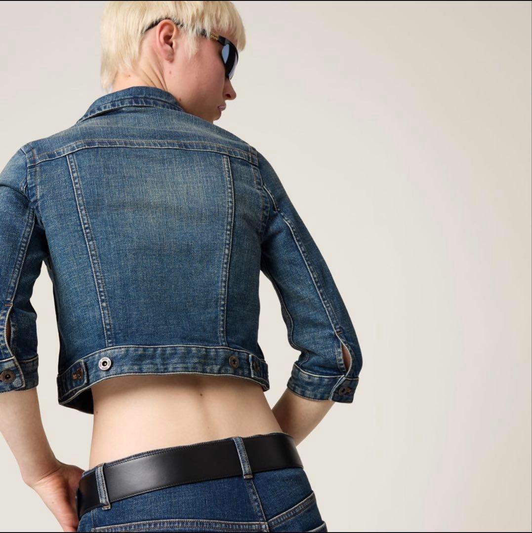 【新品・未使用】MIU MIU／ミュウミュウ　デニムジャケット　サイズ42