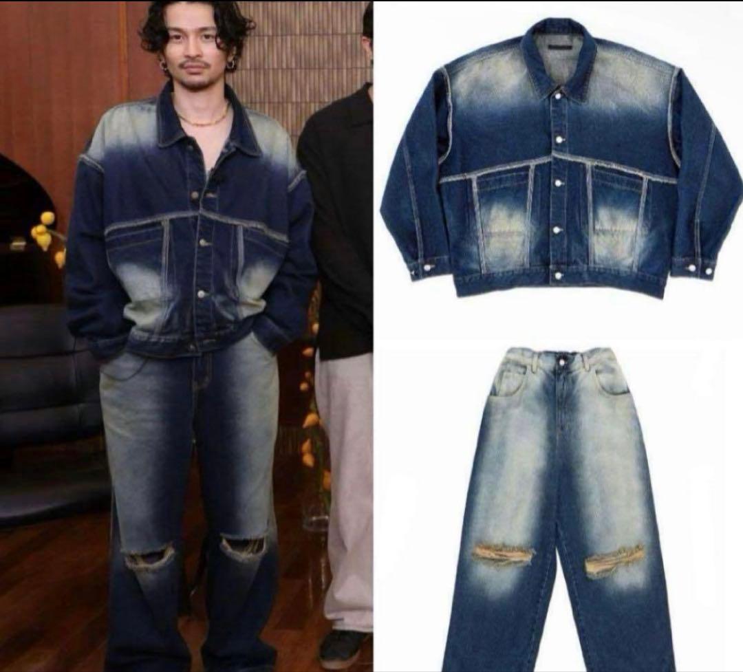 【King Gnu 常田大希着用】デニムセットアップ