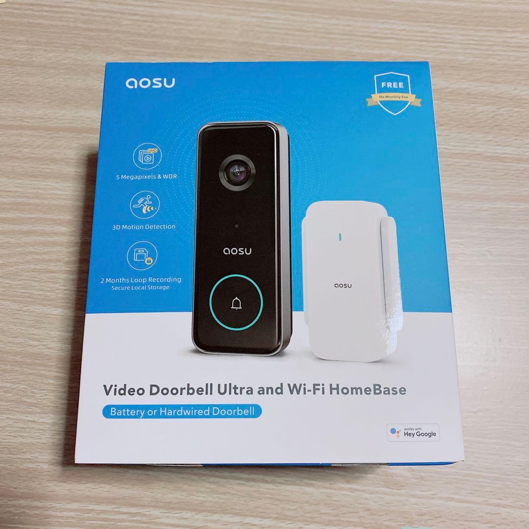 ❇️送料無料❇️ AOSU 5MP画質 インターホン ワイヤレス ドアベル