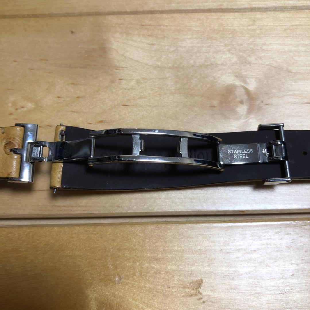 カミーユフォルネ オーストリッチ 時計 ベルト20mm フォールディングバックル