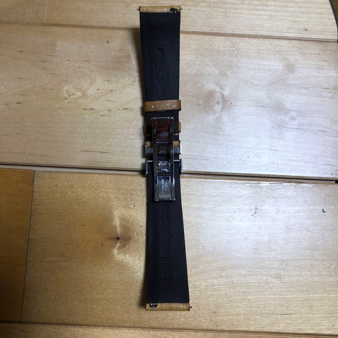 カミーユフォルネ オーストリッチ 時計 ベルト20mm フォールディングバックル