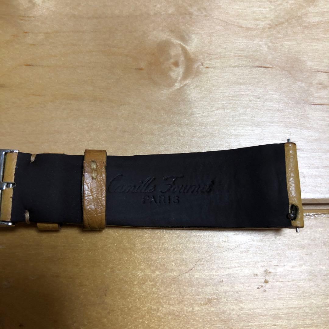 カミーユフォルネ オーストリッチ 時計 ベルト20mm フォールディングバックル