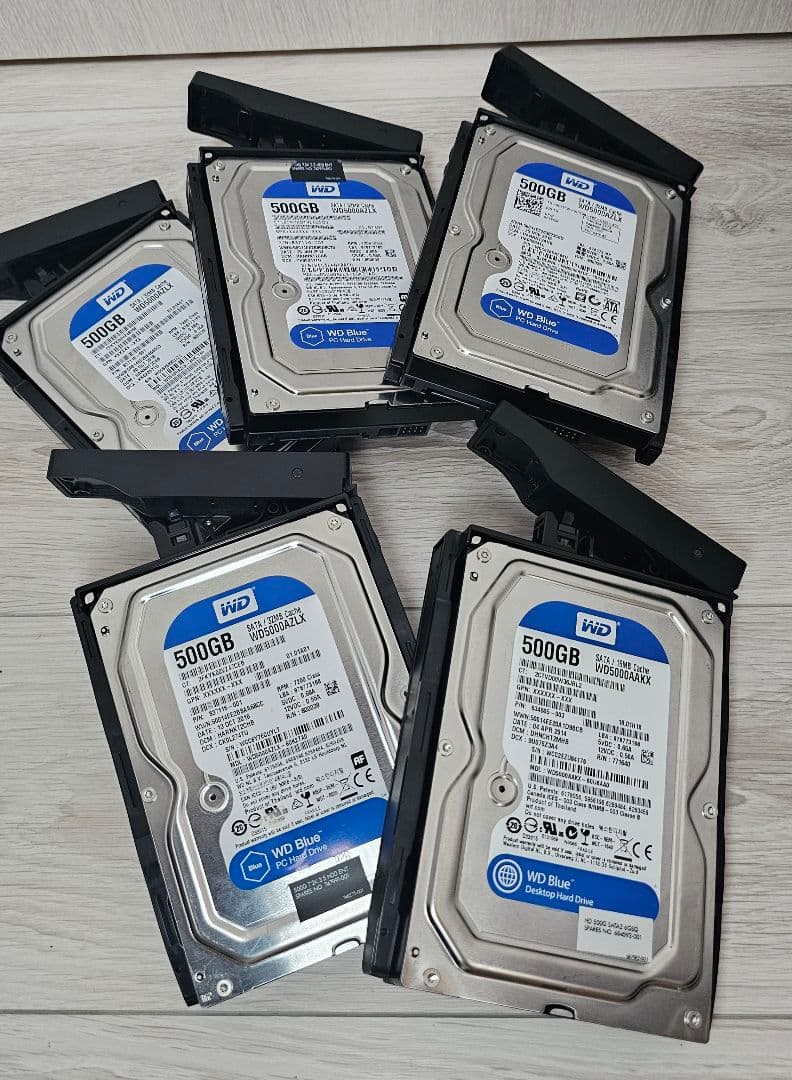 DS1517+ 16G & 10G-SFP+NWカード & HDD計2.5T