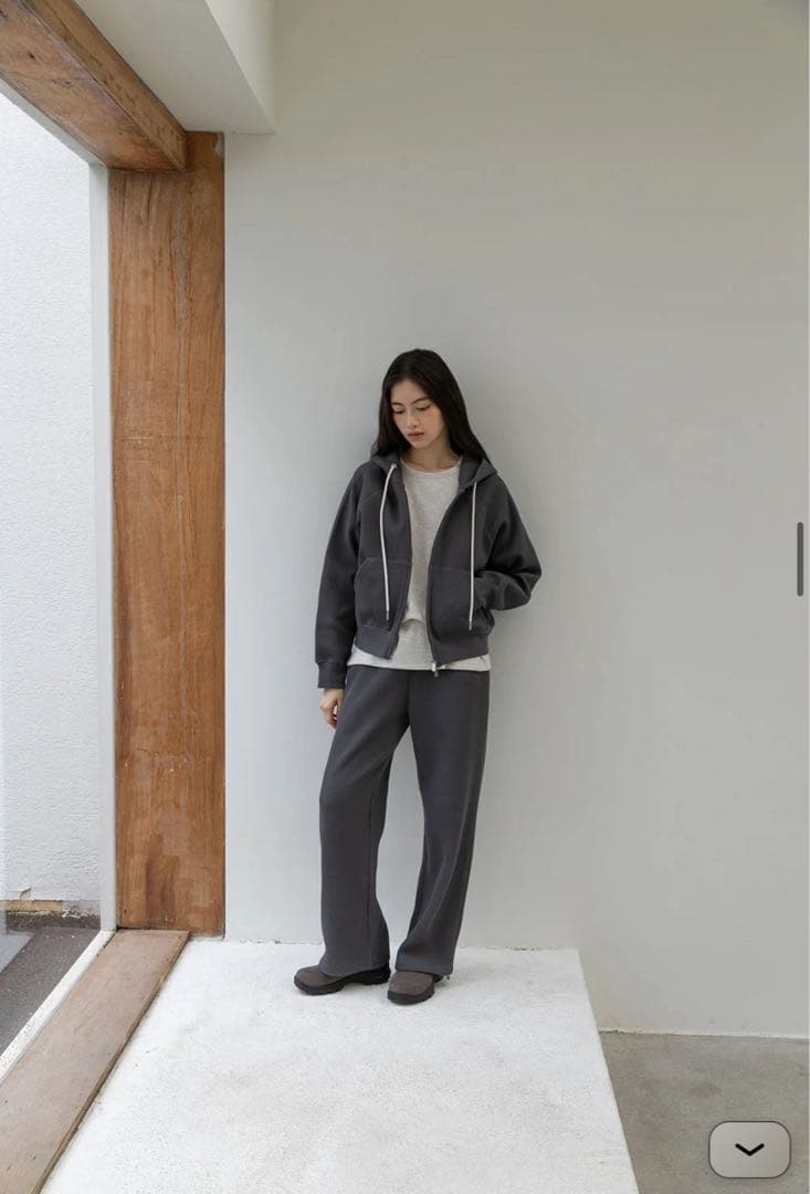 トップス OHOTORO Nap Waffle Zipper Hoodie