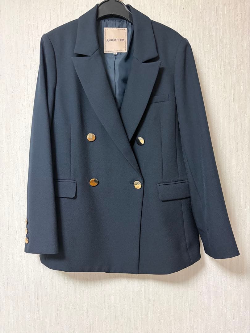 アプワイザーリッシェ ダブル釦テーラージャケット