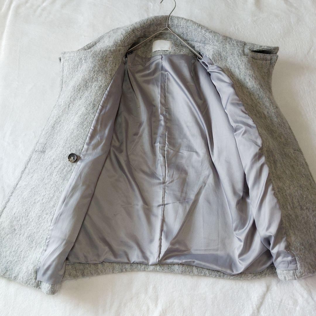 コラージュ ガリャルダガランテ シャギーコート ステンカラー スタンドネック