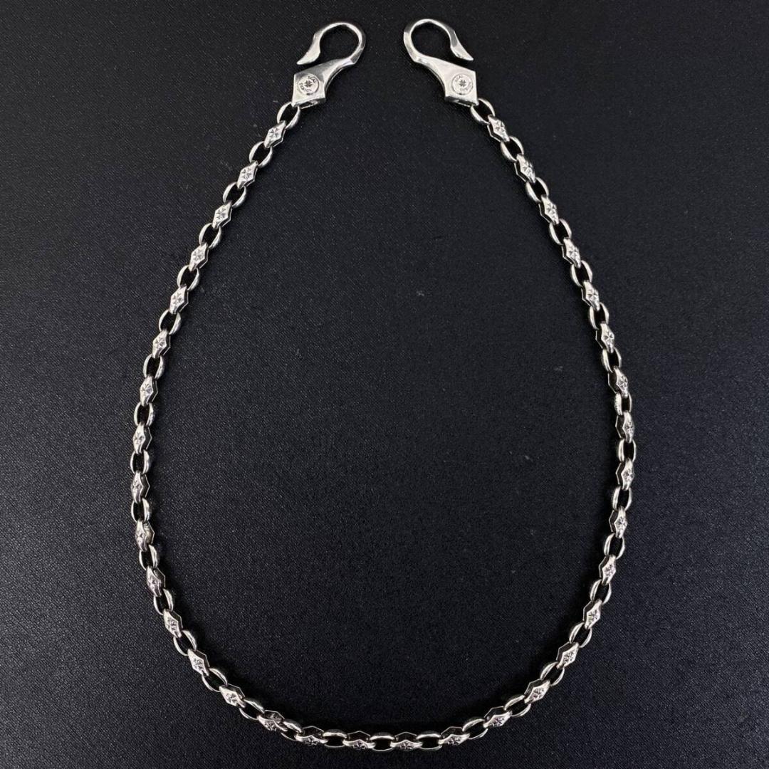 DEAL DESIGN シルバー925 アイアンクロスフックウォレットチェーン