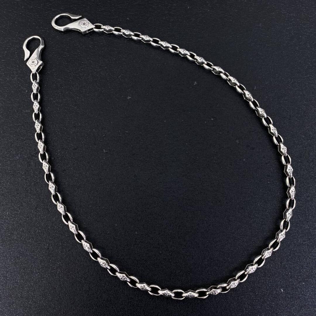 DEAL DESIGN シルバー925 アイアンクロスフックウォレットチェーン