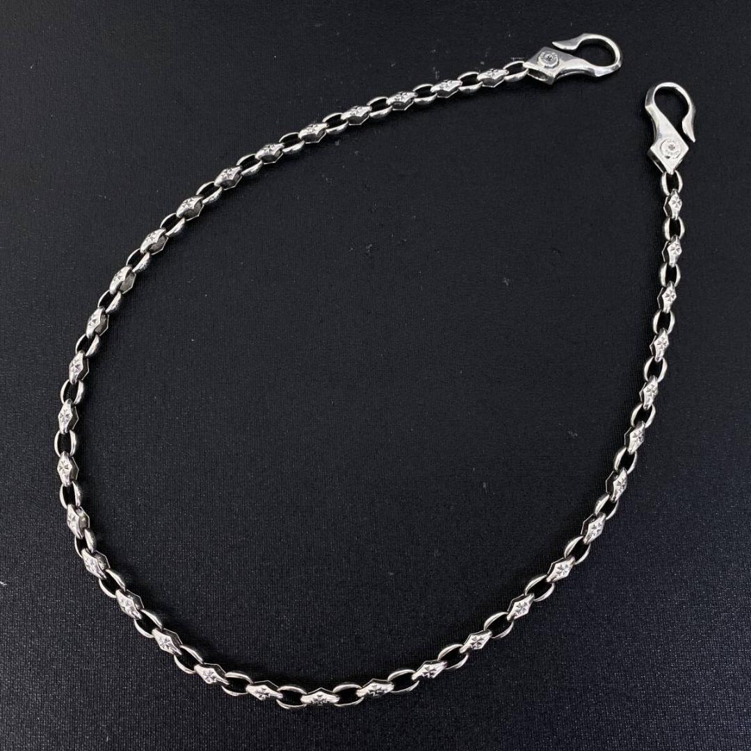 DEAL DESIGN シルバー925 アイアンクロスフックウォレットチェーン