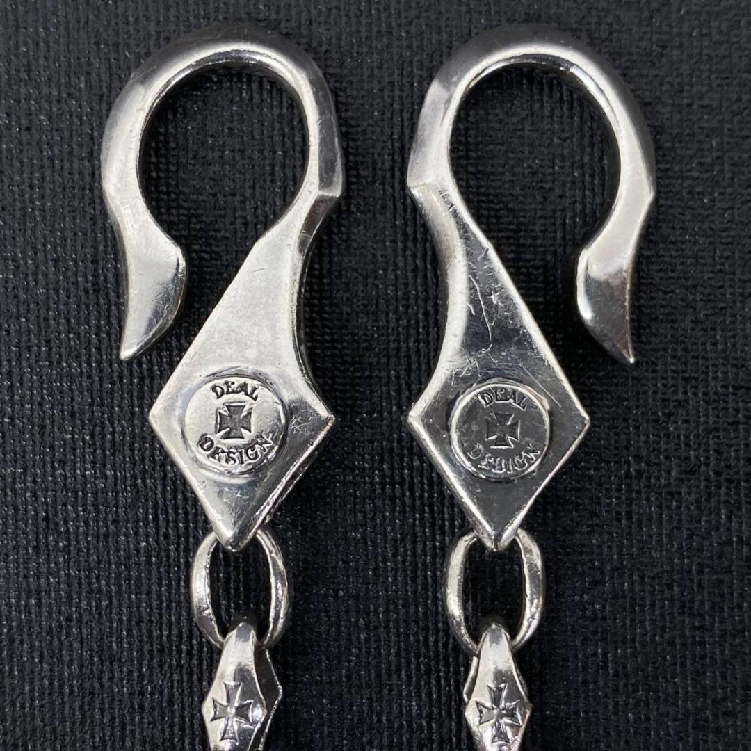 DEAL DESIGN シルバー925 アイアンクロスフックウォレットチェーン