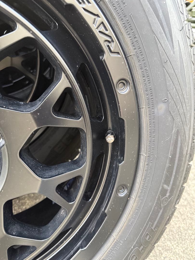 RAYS ブラックアロイホイール 18インチ スタッドレスタイヤセット