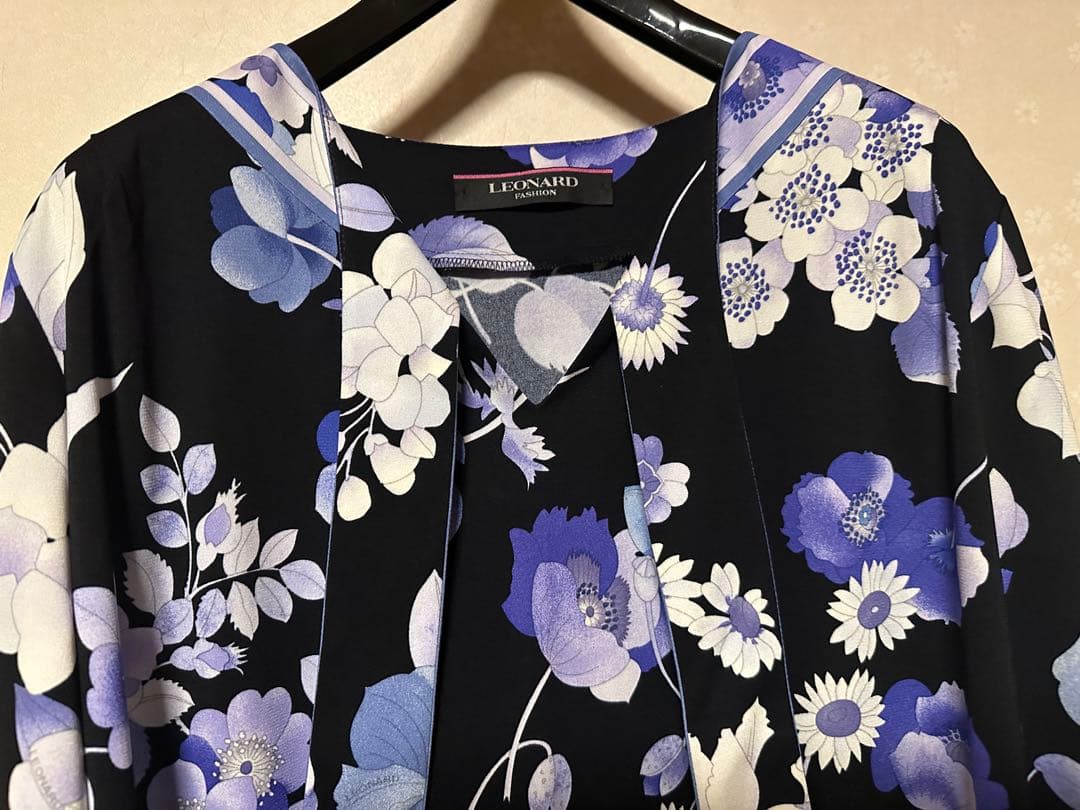 LEONARD FASHION チュニック カンカン素材 40サイズ レオナール