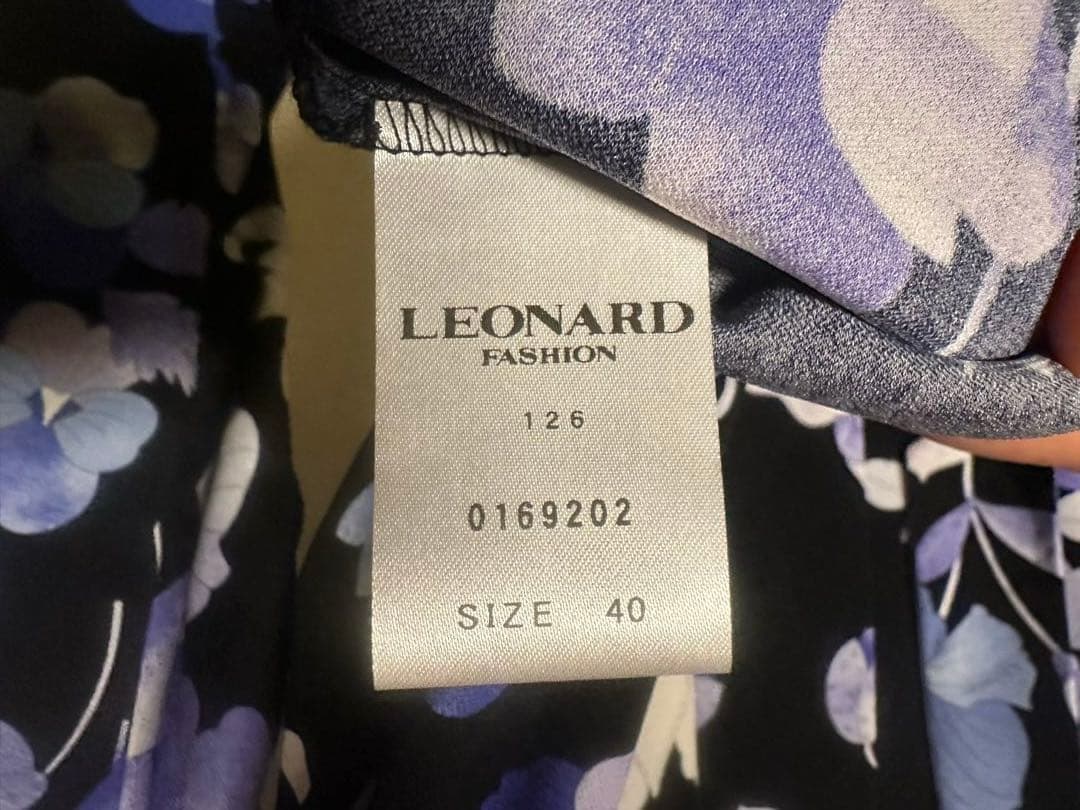 LEONARD FASHION チュニック カンカン素材 40サイズ レオナール