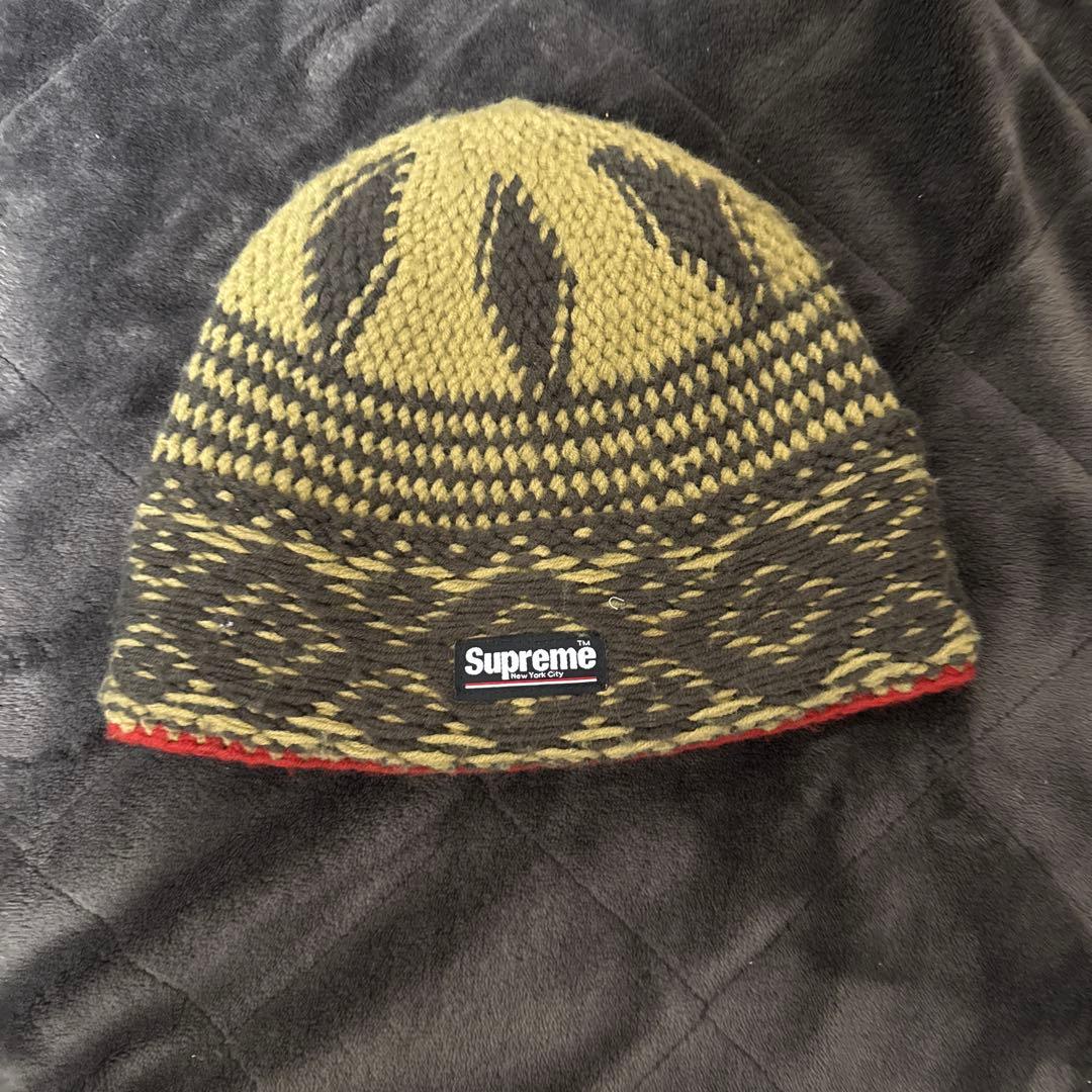 Supreme ニット帽 オリーブグリーン