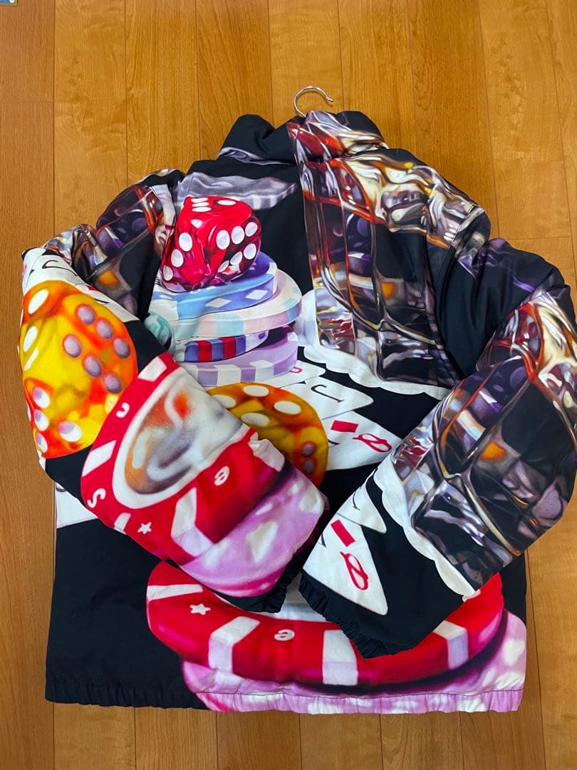 supreme カジノ グラッフィック ダウンジャケット シュプリーム M