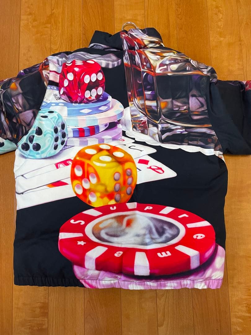 supreme カジノ グラッフィック ダウンジャケット シュプリーム M