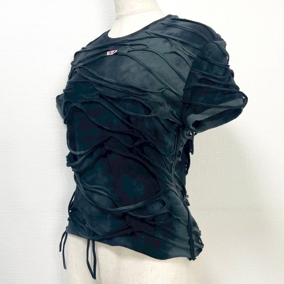 完売品✨ DIESEL Dロゴ タイダイ ダメージ加工 カットソー