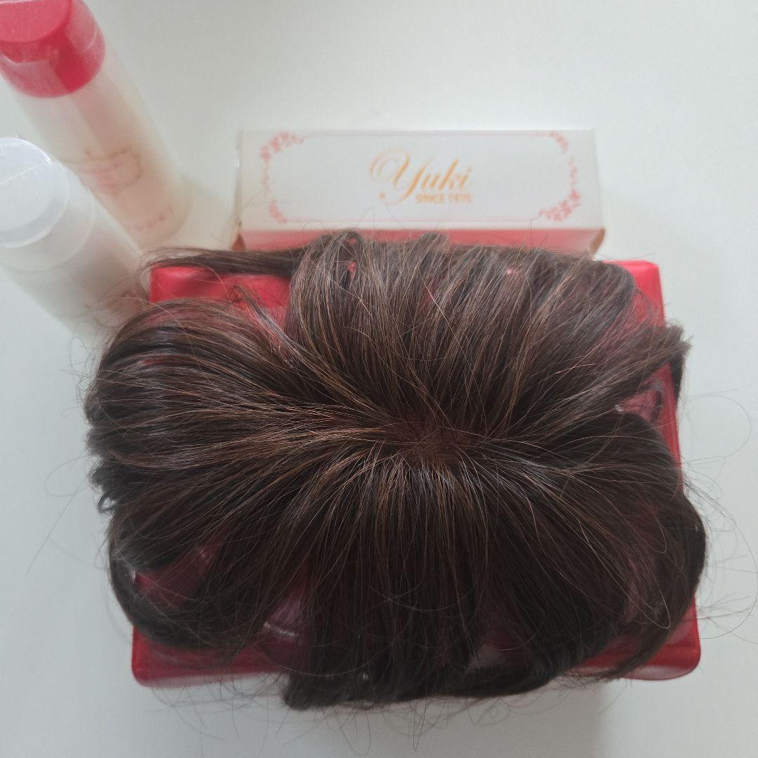 Yuki 部分用ウィッグ ダークブラウン