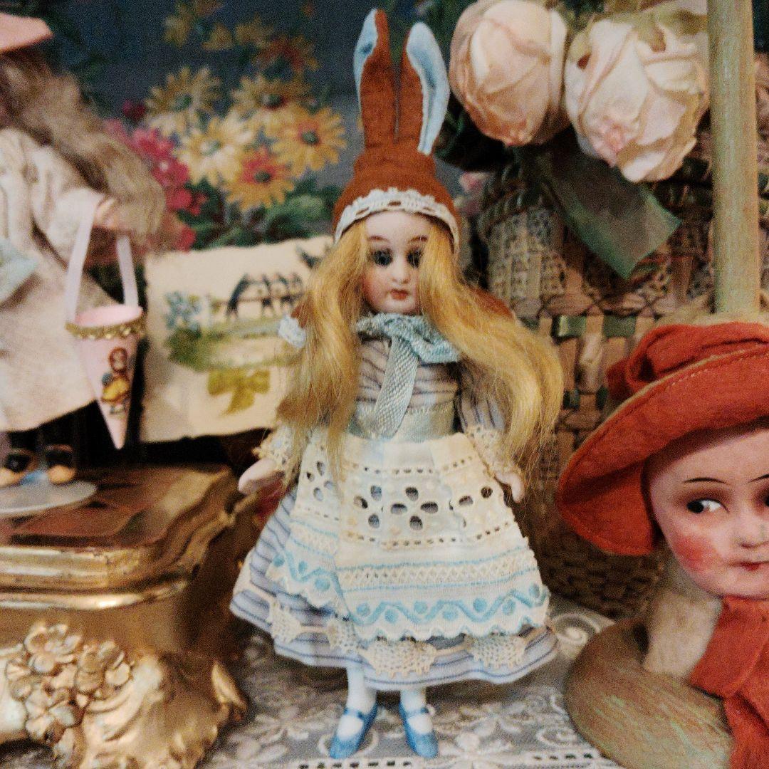 アンティーク♡うさ耳うさぎビスクドール♡ミニョネット