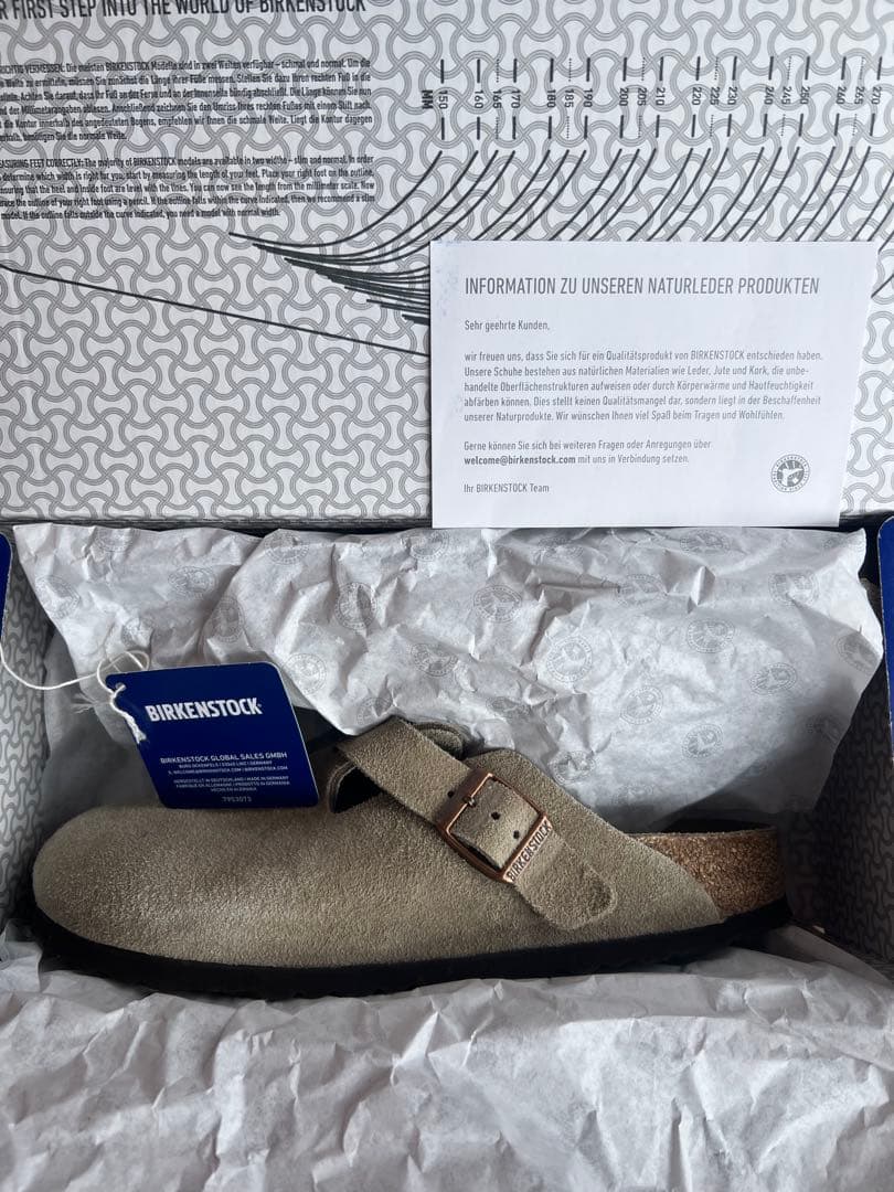 Birkenstock ボストン サボサンダルサイズ40ナロー幅