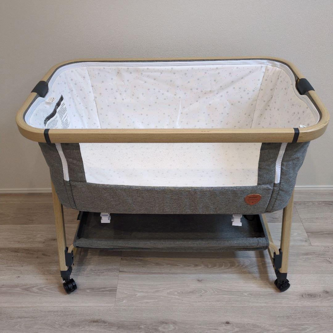 ベビーベッド グレー playkids Maydolly HZDMJ