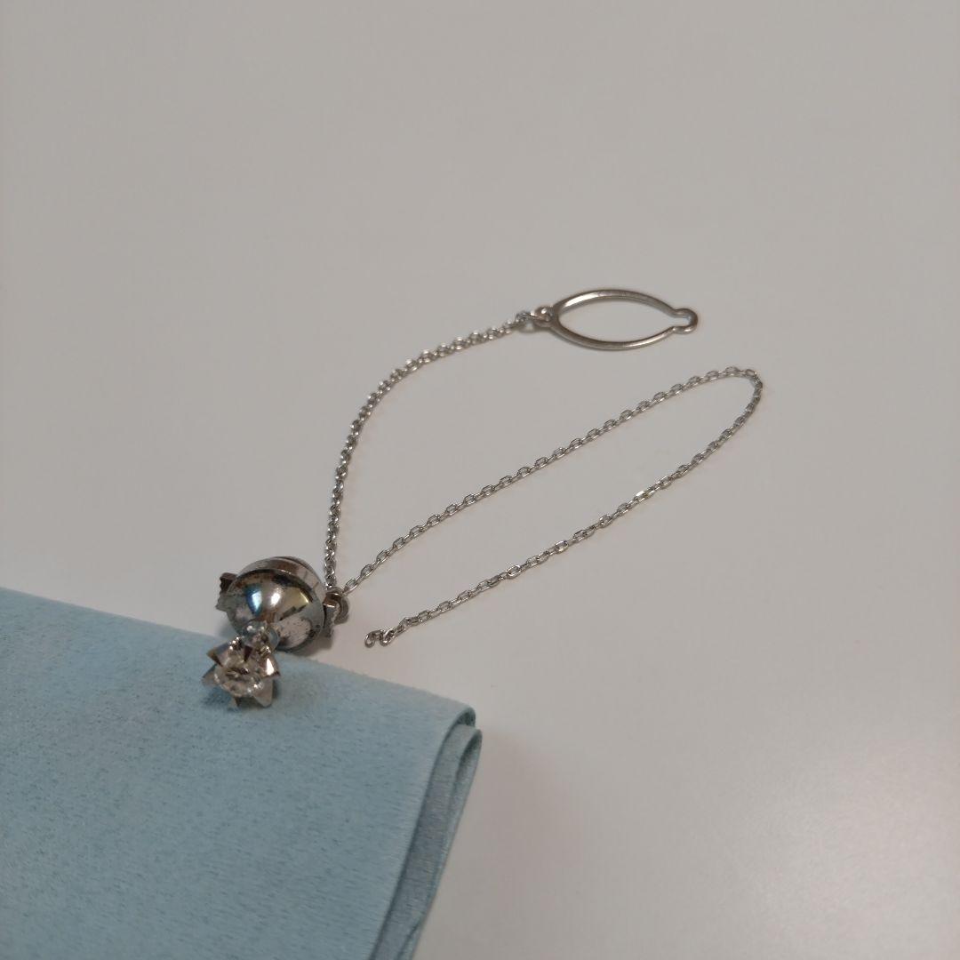 『最終値下』プラチナ Pt 0.37ct一粒ダイヤモンド ネクタイピン