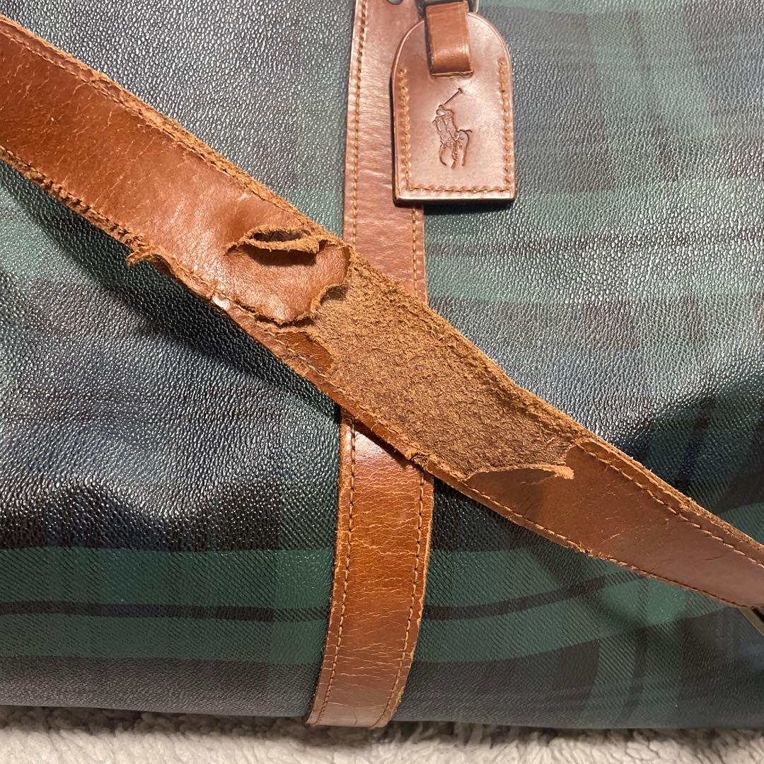 POLO RALPH LAUREN ボストンバッグ 2wayチェック柄 大容量