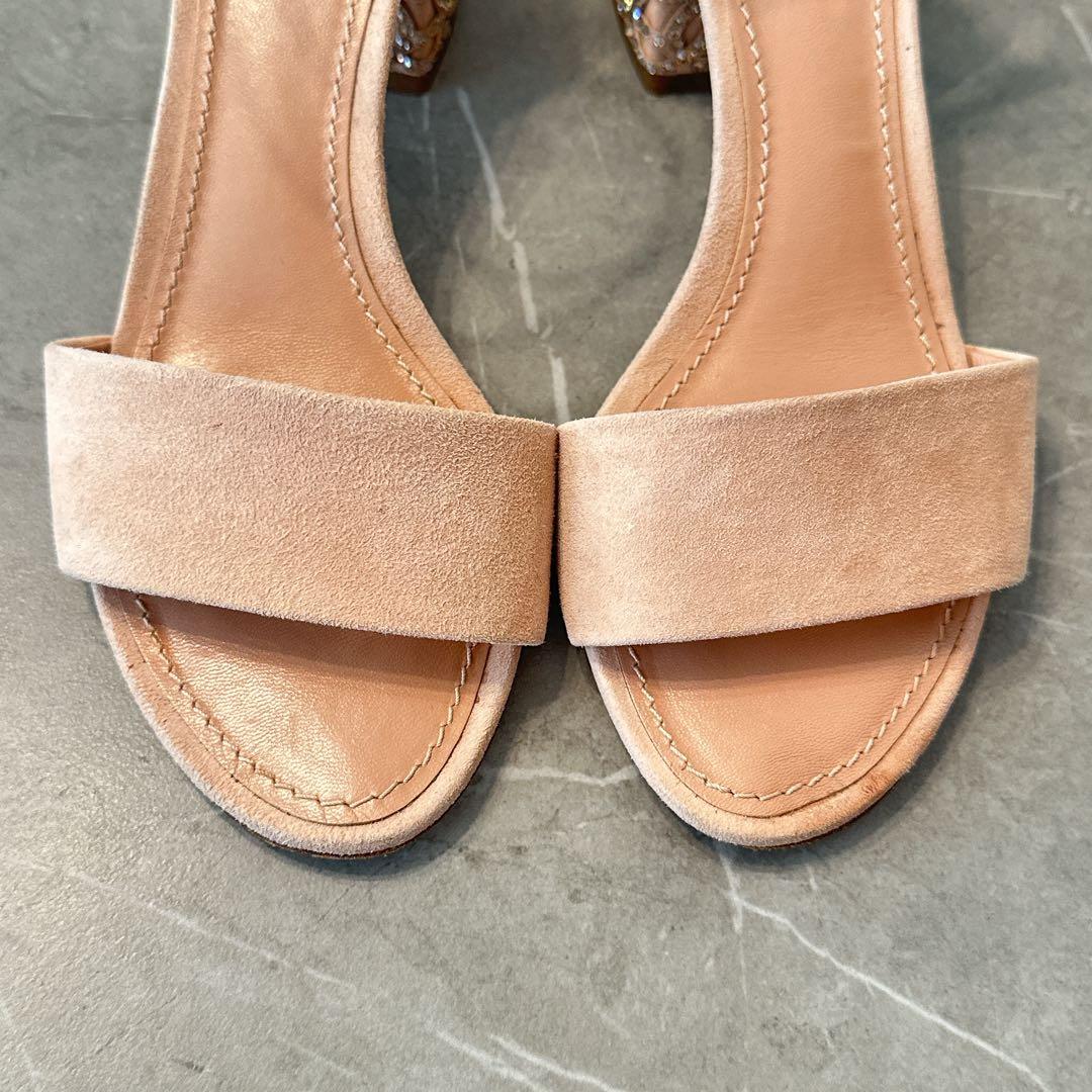 Louis Vuitton ベージュ スエード ミュール