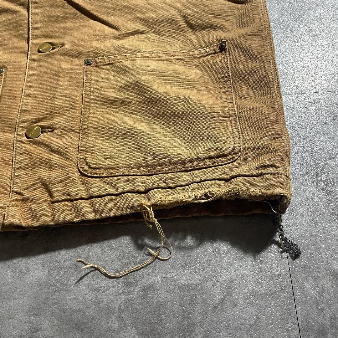 00s チュニジア製 ブラウン カーハート チョアジャケット ダックM