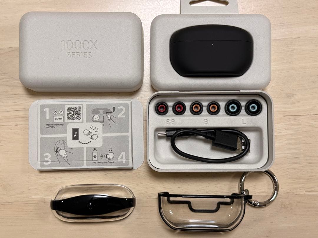 【美品】SONY WF-1000XM5 ブラック ワイヤレスイヤホン