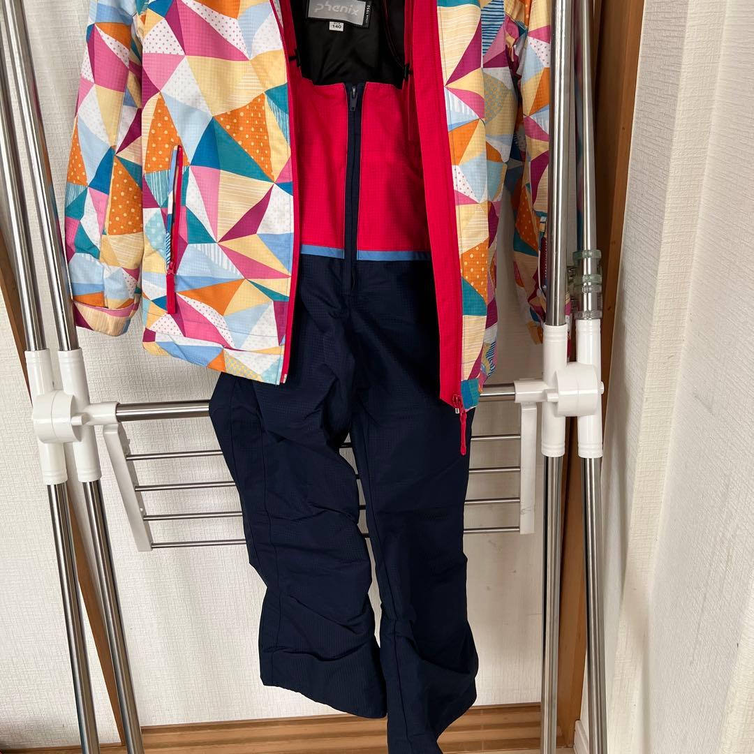 【美品】phenixフェニックス　女児用スノーウェア140cm上下セット
