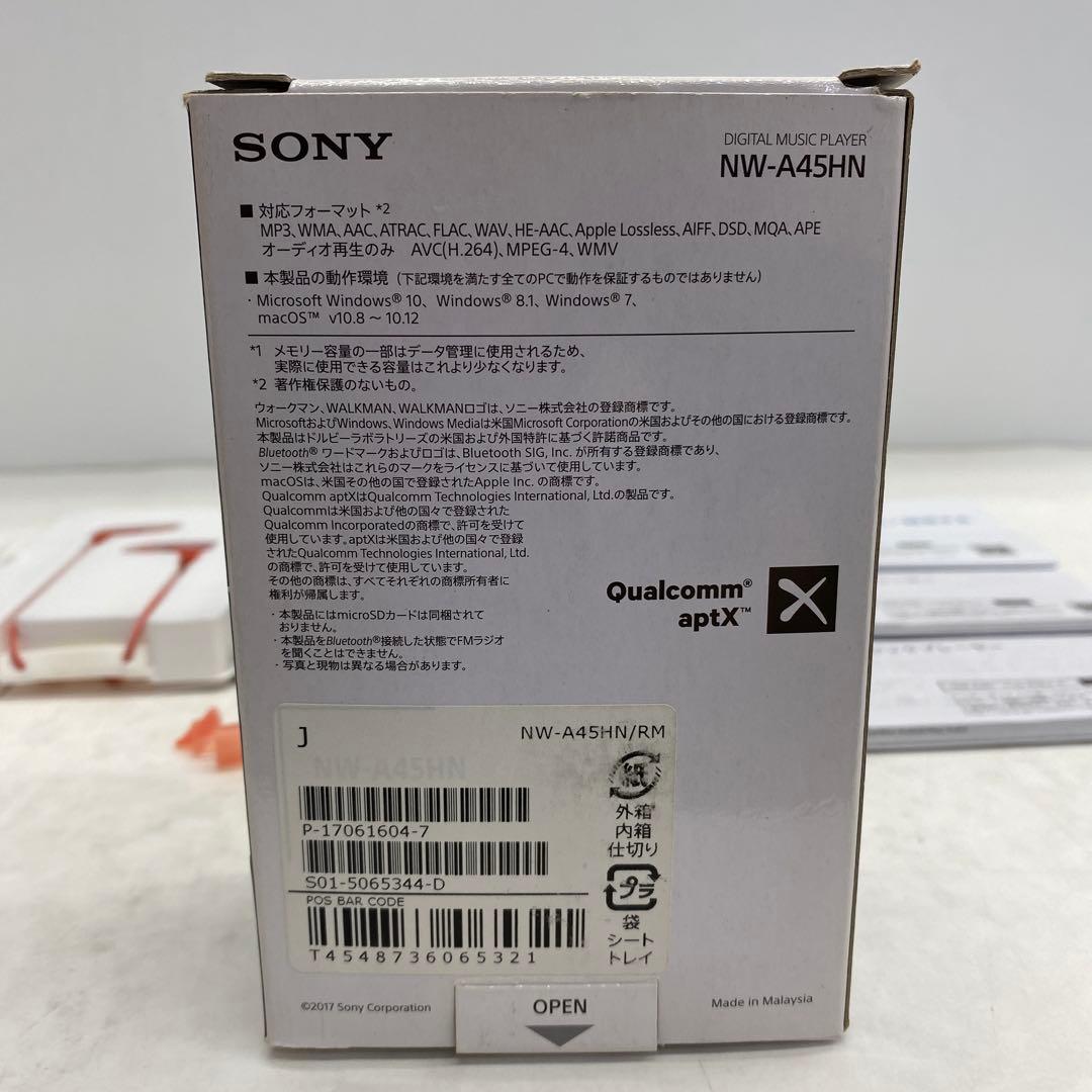52●SONY ウォークマン NW-A45HN RI1006-2