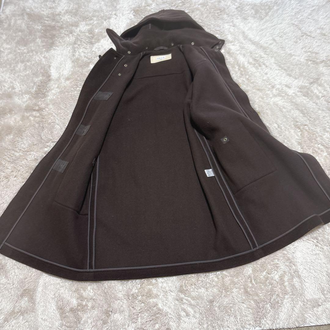 美品 Paul Smith ポールスミス　ヘリンボーン ダッフルコート M 茶