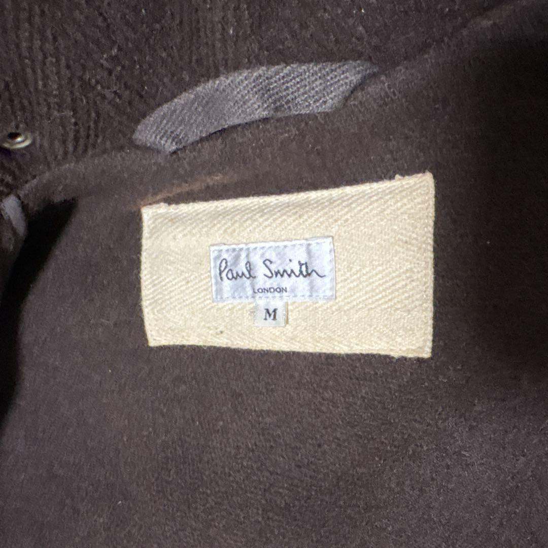 美品 Paul Smith ポールスミス　ヘリンボーン ダッフルコート M 茶