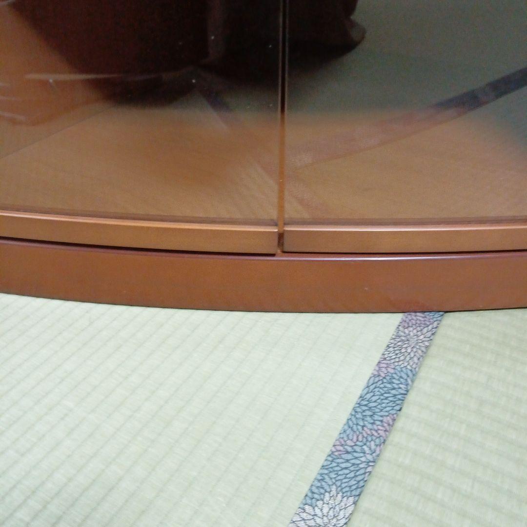 テレビ台 天然木 ブラウン 3引き出し ガラス扉