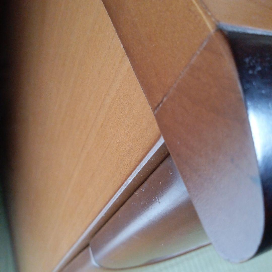 テレビ台 天然木 ブラウン 3引き出し ガラス扉