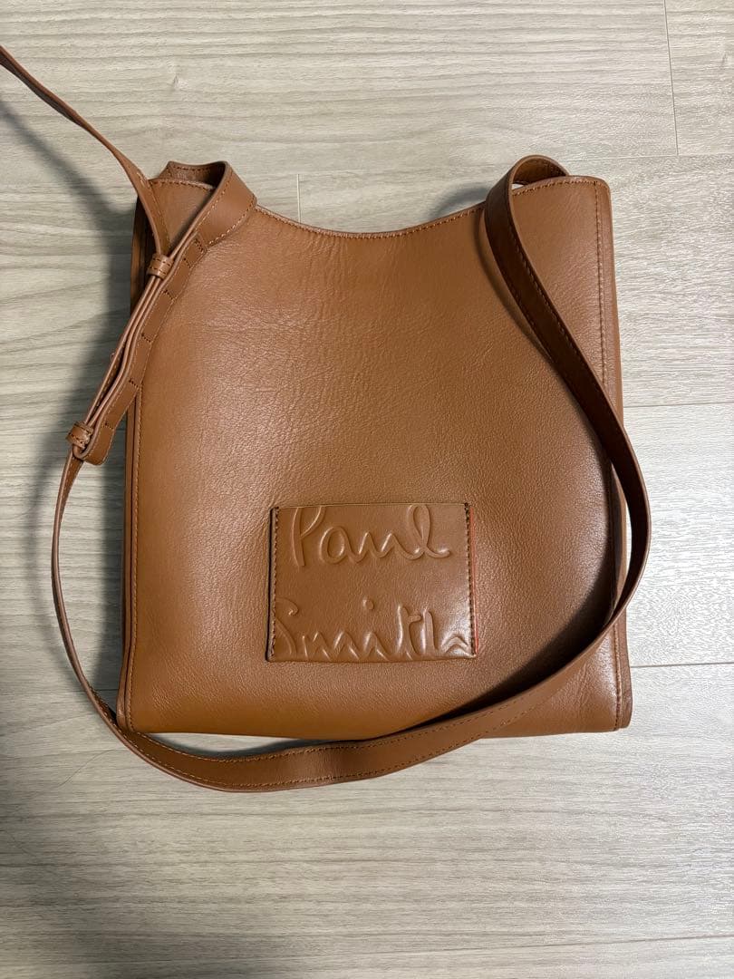 【格安】ポールスミス ブランデッドカラーエッジ クロスボディバッグ レザー